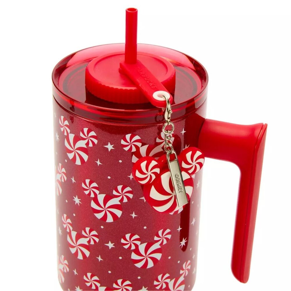 NIB Starbucks x Disney 2025 Mickey Peppermint Swirl 40oz Steel Tumbler - Picture 13 of 14